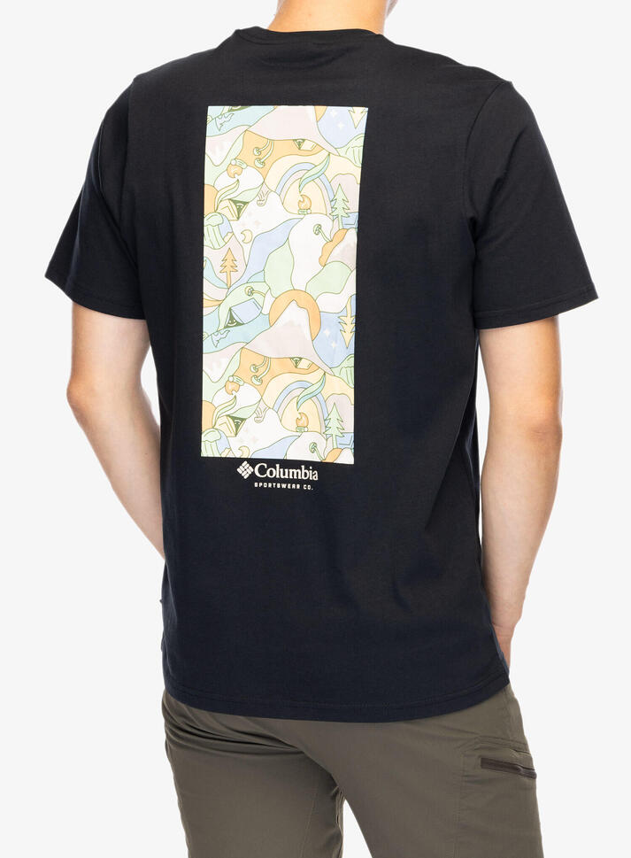 Koszulka bawełniana męska Columbia Explorers Canyon Back S/S Tee