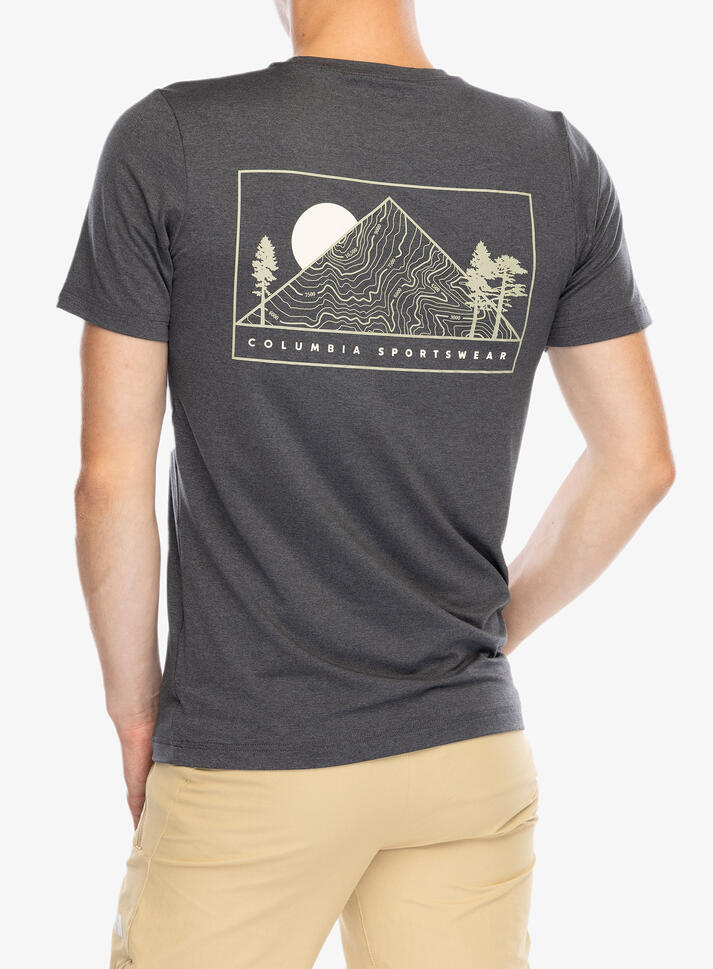 Koszulka z nadrukiem męska Columbia Kwick Hike Back Graphic S/S Tee