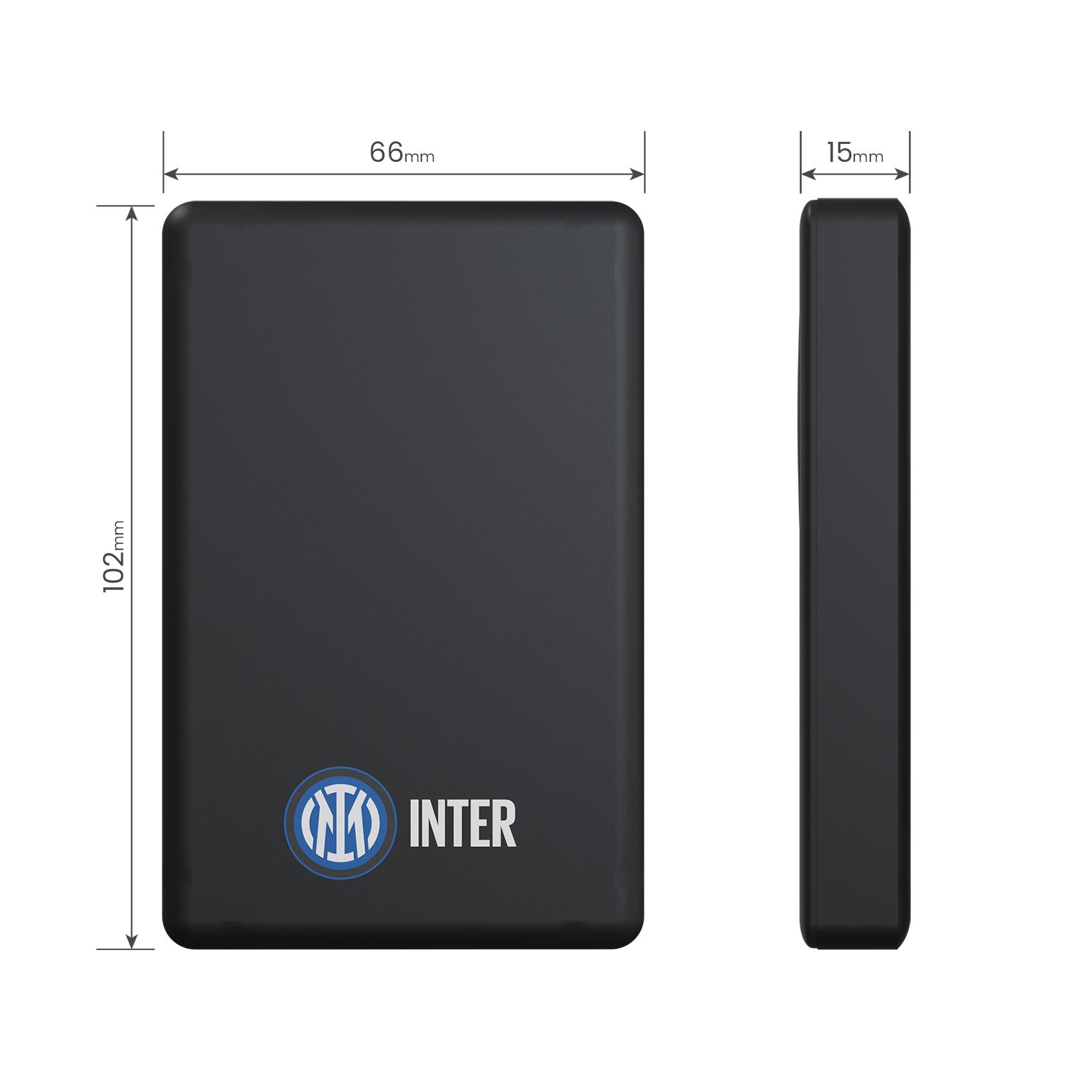 INTER Powerbank SLIM 10000mah wireless senza fili magnetico PD 22.5 W 6/7