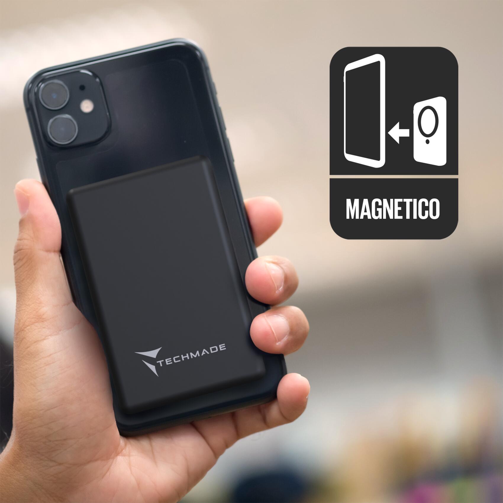 Powerbank SLIM 7.9mm  wireless senza fili magnetico 5000mah 4/7