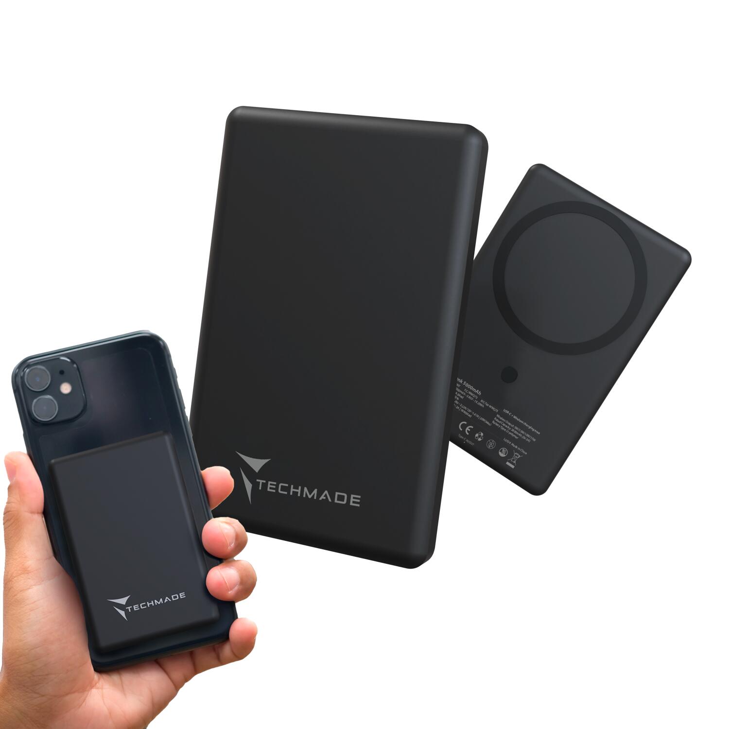 Powerbank SLIM 7.9mm  wireless senza fili magnetico 5000mah 2/7