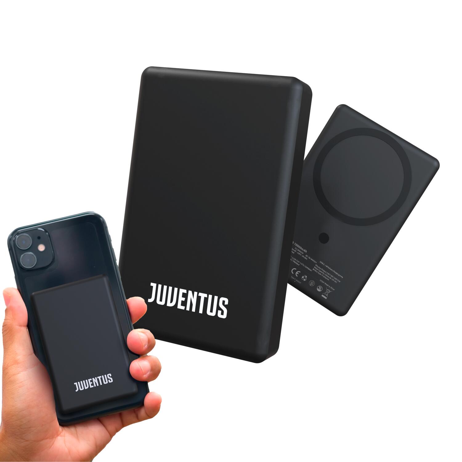JUVENTUS Powerbank SLIM 10000mah wireless senza fili magnetico PD 22.5 W 7/7