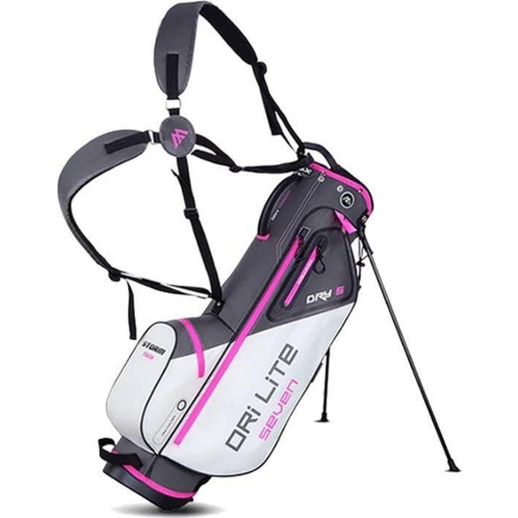 Big Max - Dri Lite Seven - Sac De Golf Imperméable - Sac Trépied - Blanc - Sac De Golf - Blanc|rose - Taille Unique - Decathlon