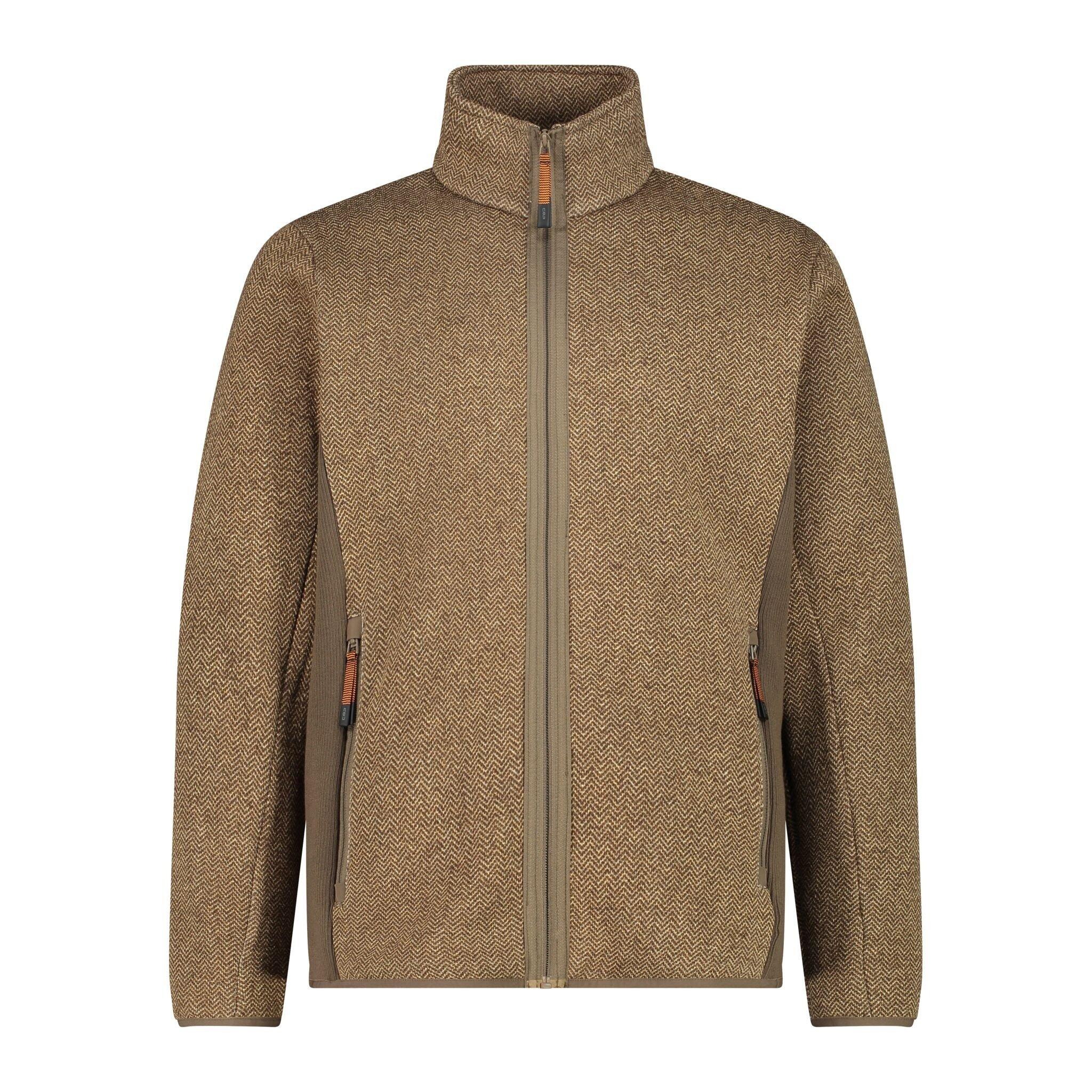 Cmp - Polaires Et Pulls Homme - Cmp Man Knit-tech Jacket- Corteccia - Polaire - Marron - 48 Xl - Decathlon