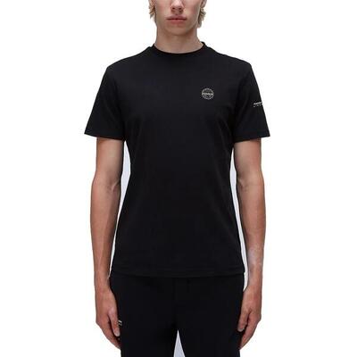 Camisetas Hombre Napapijri S-badge Ss Negro