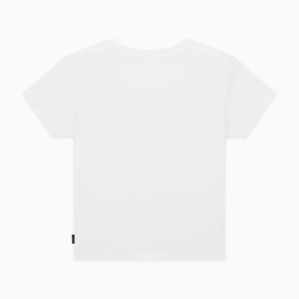 T-shirt Converse Modell Slim Jersey Farbe Weiß 2/5