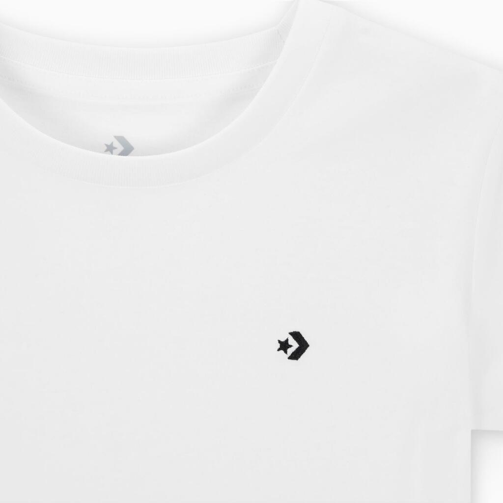 T-shirt Converse Modell Slim Jersey Farbe Weiß 3/5