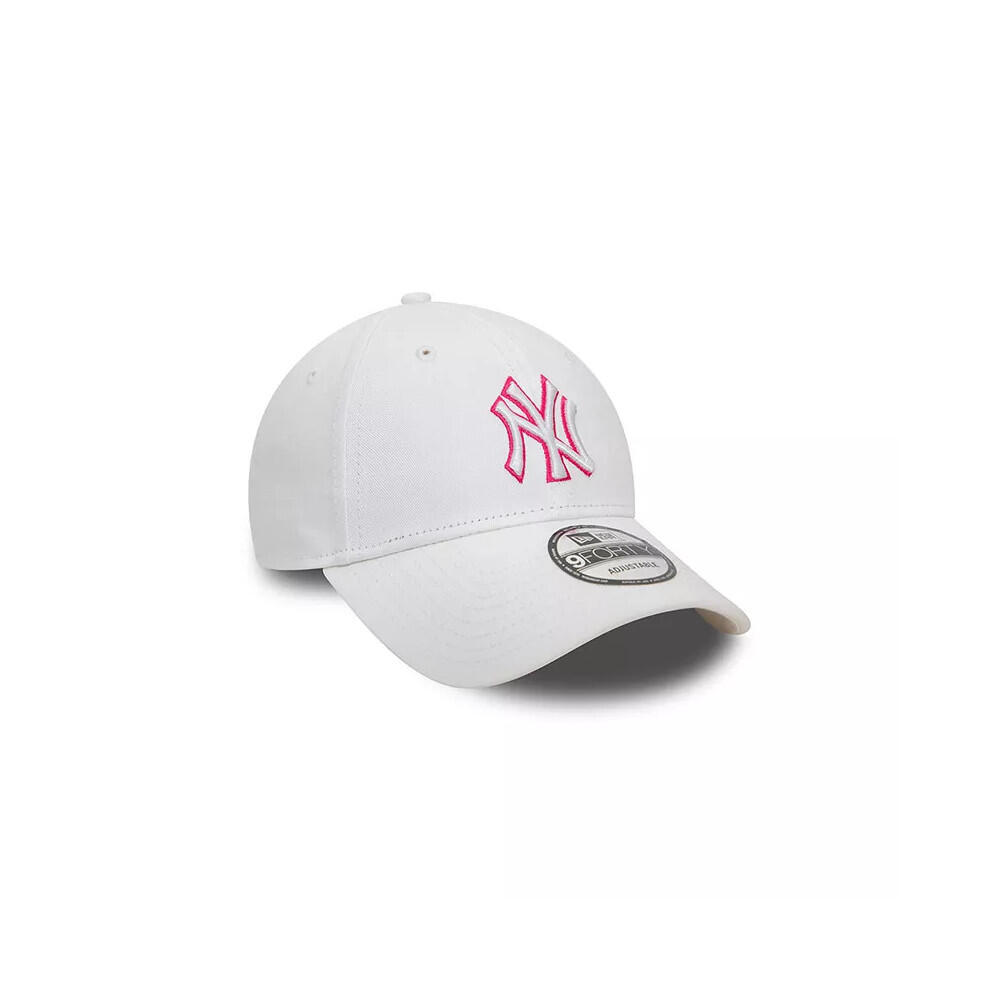 Gorra New Era Outline Blanca/Rosa para Hombre 3/5