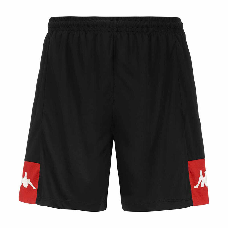 Pantaloncini Da Calcio Kappa Ahorazip Pro 8 Fiorentina - Uomo, Nero/viola, Traspiranti E Ufficiali