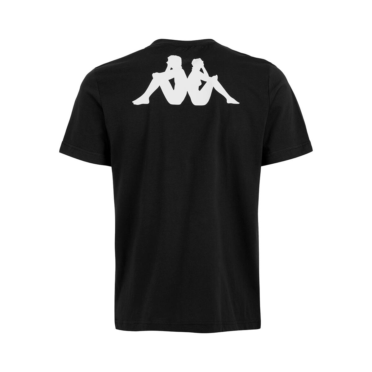 T shirt maglietta da uomo in cotone nero da calcio 2/5