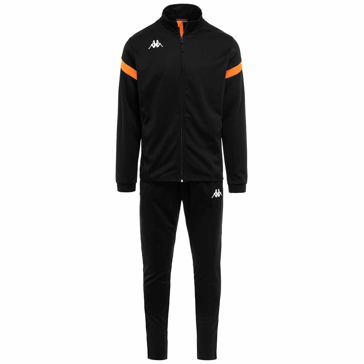 Kappa - Survêtement Manches Longues Garçon Dalcito Noir - Survêtement - Noir|orange -  3 À 4 Ans - Decathlon