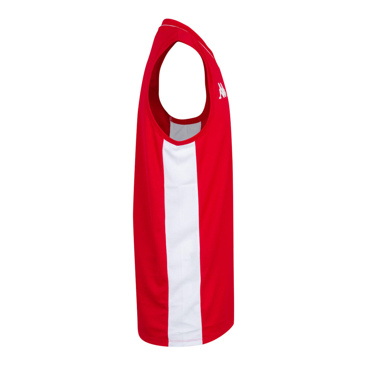 top da uomo in poliestere rosso da fitness 4/4