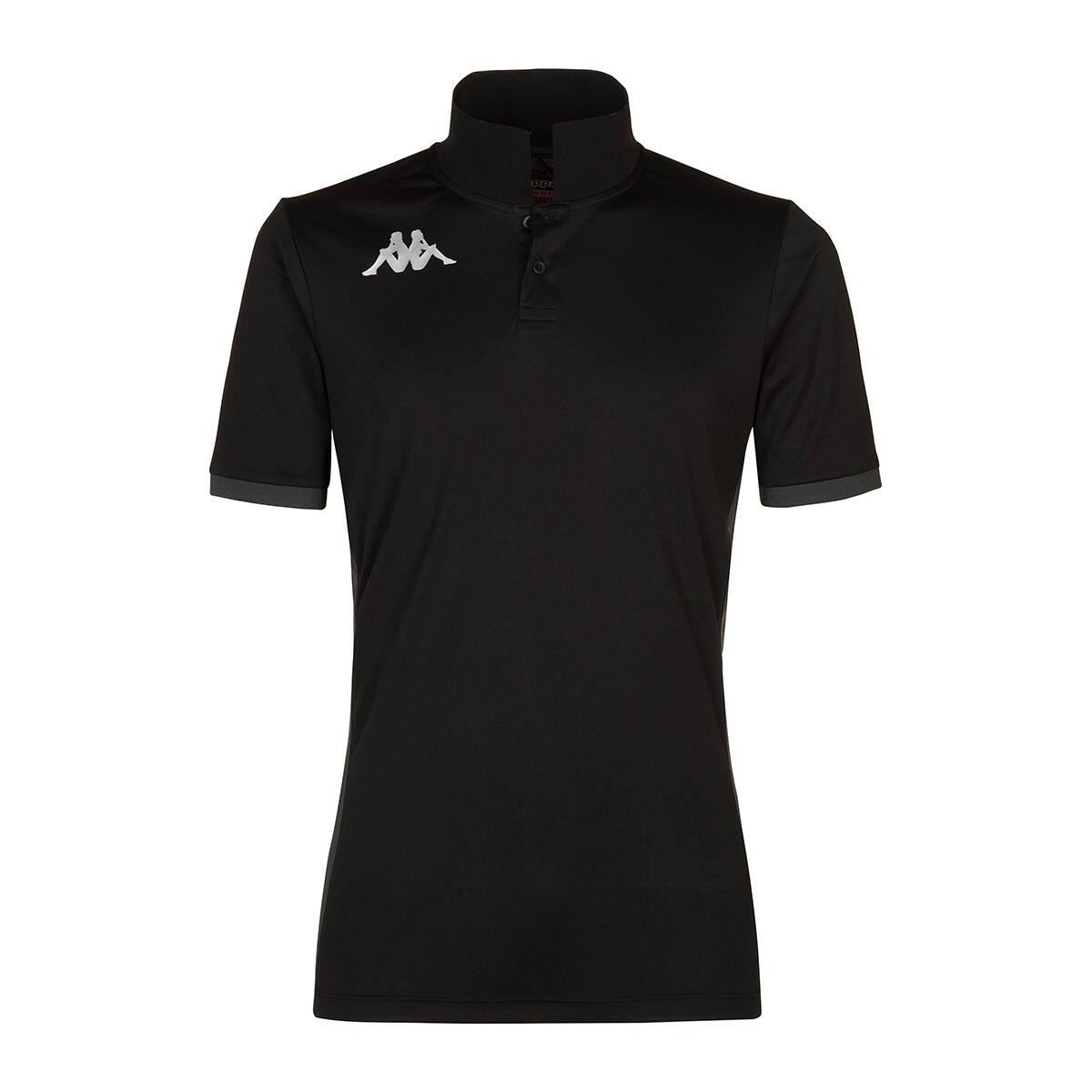 Kappa - Polo Multisports Garçon Deggiano Noir - Polo Manches Courtes - Gris|noir -  8 À 10 Ans - Decathlon
