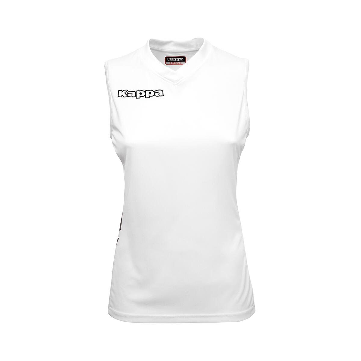 Kappa - Maillot Femme Amila Blanc - T-shirt Manches Courtes - Blanc - 42 M/l - Decathlon