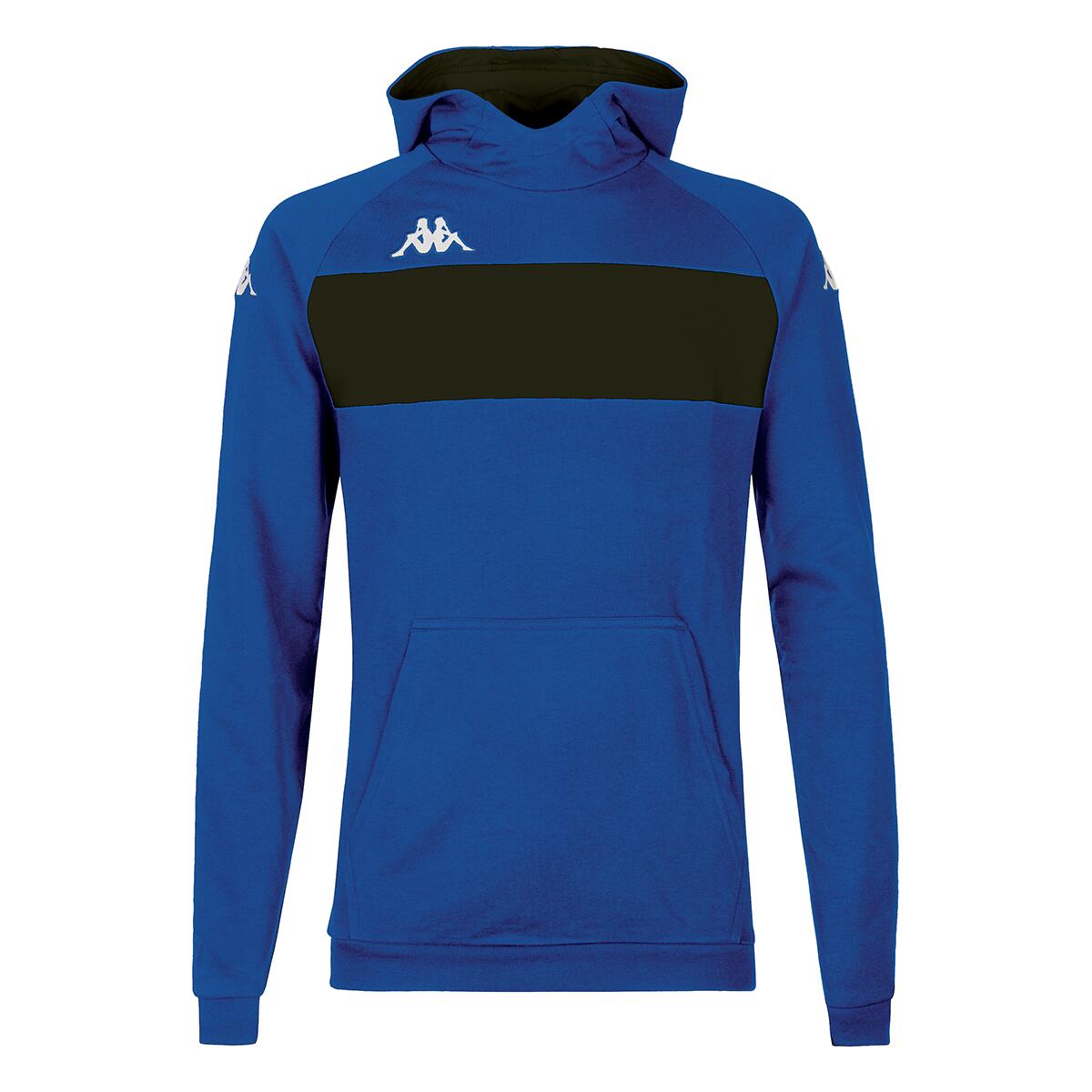 Kappa - Hoodie Manches Longues Homme Daccio Bleu - Sweat-shirt - Bleu|noir - 40 M - Decathlon