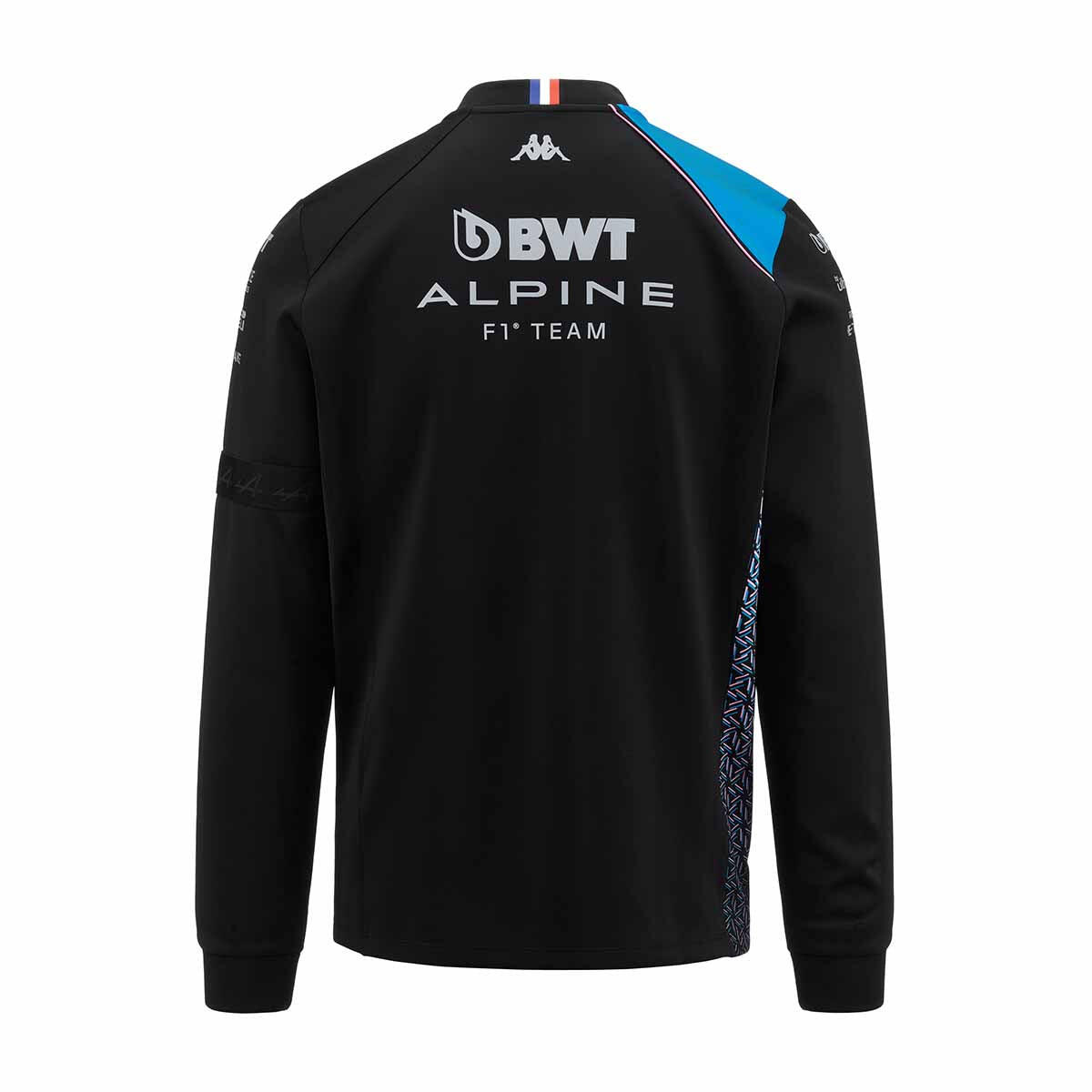 Felpa con zip da bambino in poliestere nero da abbigliamento racing 4/6