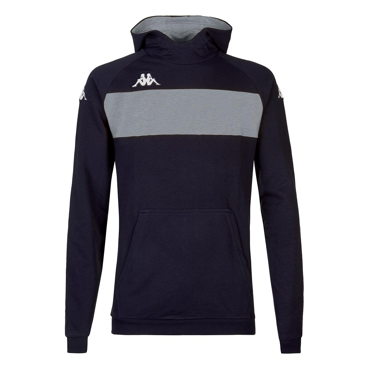 Kappa - Hoodie Manches Longues Homme Daccio Bleu - Sweat-shirt - Bleu|gris - 42 M/l - Decathlon