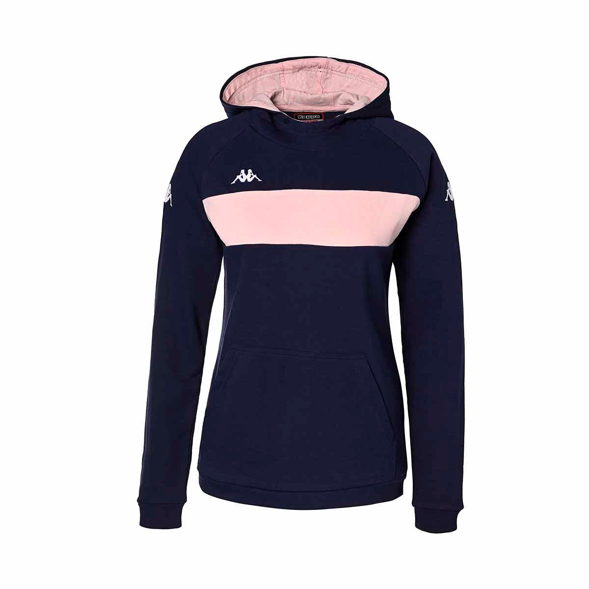 Kappa Camisola Com Capuz Para Mulheres Daccia Rosa Azul da Decathlon