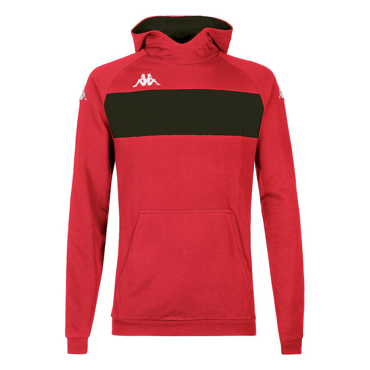 Kappa - Hoodie Manches Longues Garçon Daccio Rouge - Sweat-shirt - Noir|rouge -  6 À 8 Ans - Decathlon
