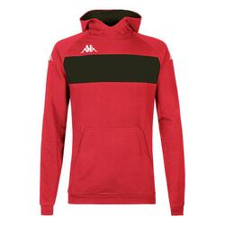 Hoodie manches longues garçon Daccio rouge