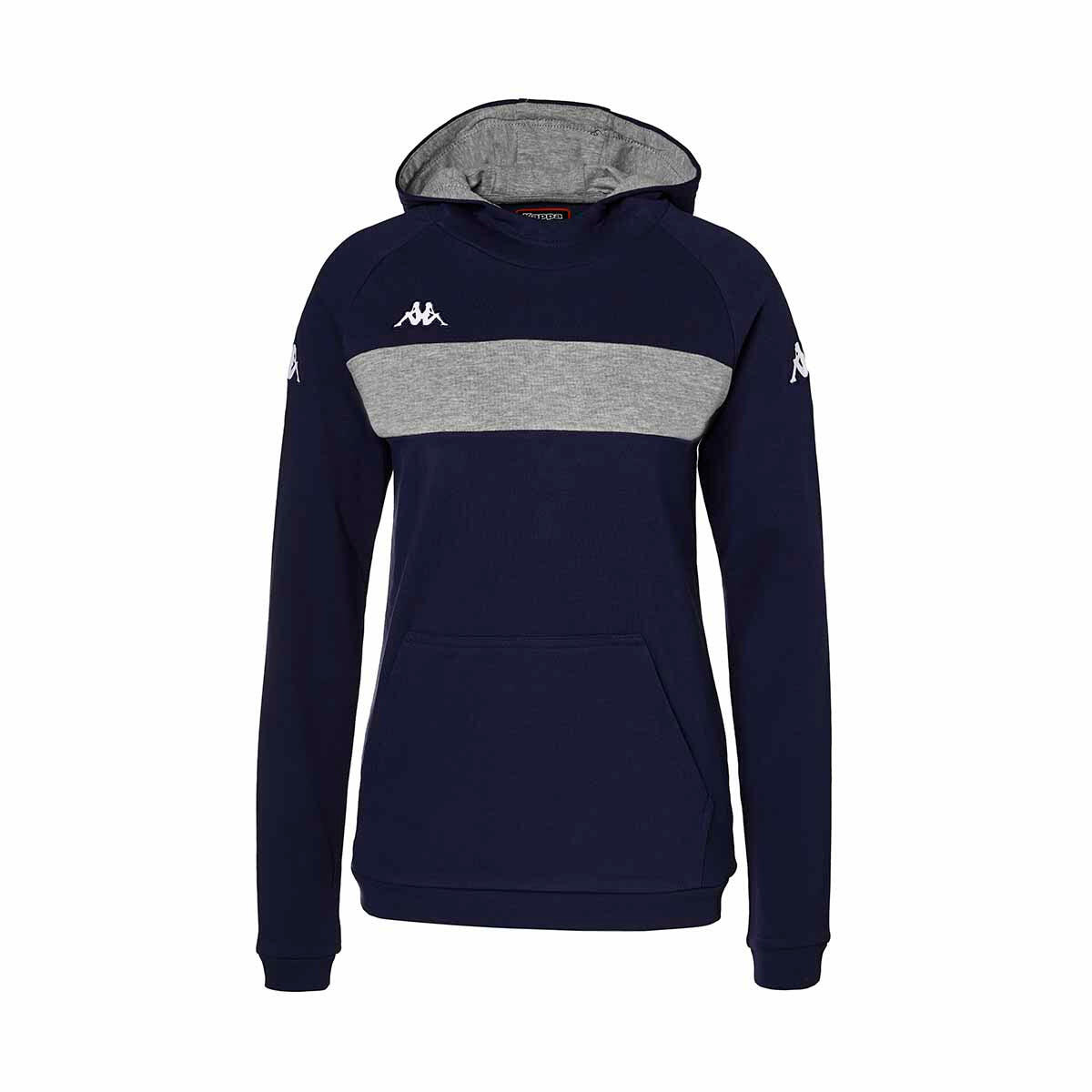 Kappa - Hoodie Manches Longues Femme Daccia Bleu - Sweat-shirt - Bleu - 42 M/l - Decathlon