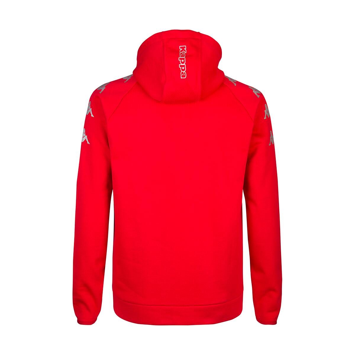 Hoodie manches longues homme Diano rouge 4/4