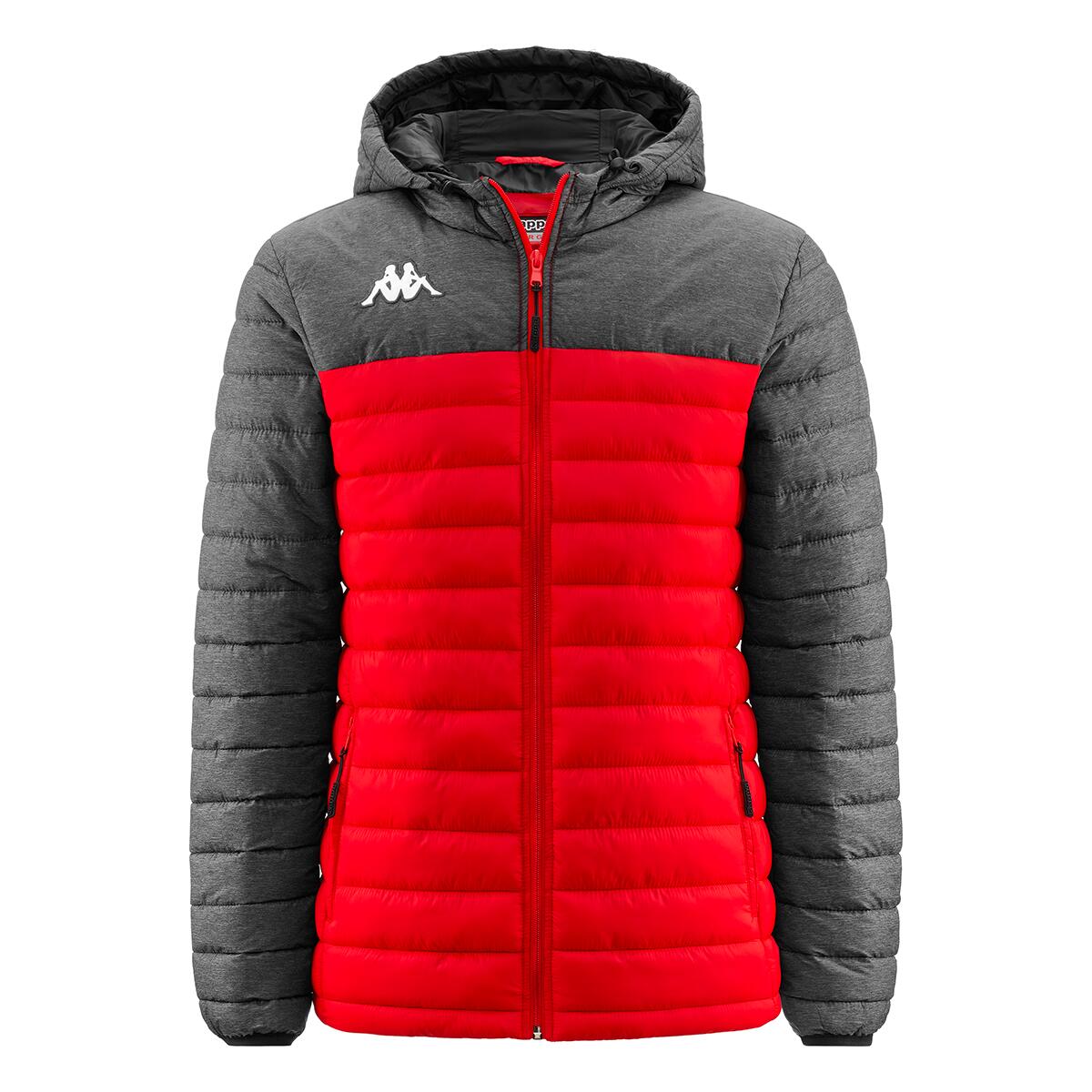 Kappa - Doudoune Manches Longues Homme Lamezio Rouge - Doudoune Duvet - Gris|multicolore|rouge - 42 M/l - Decathlon