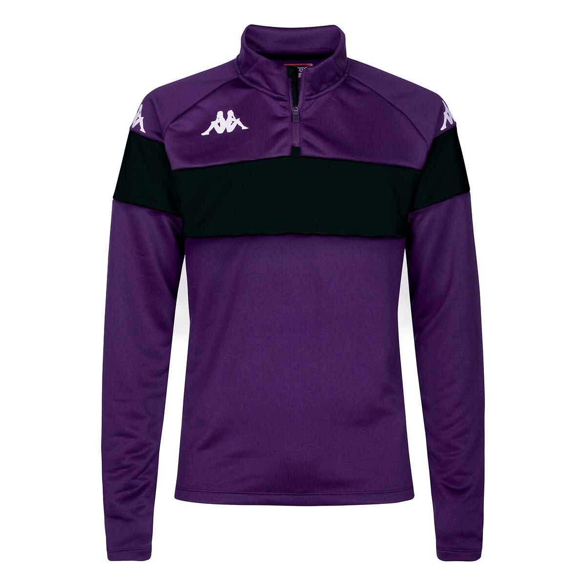 Kappa - Sweatshirt Manches Longues Homme Dovare Violet - Sweat-shirt - Noir|violet - 48 Xl - Decathlon