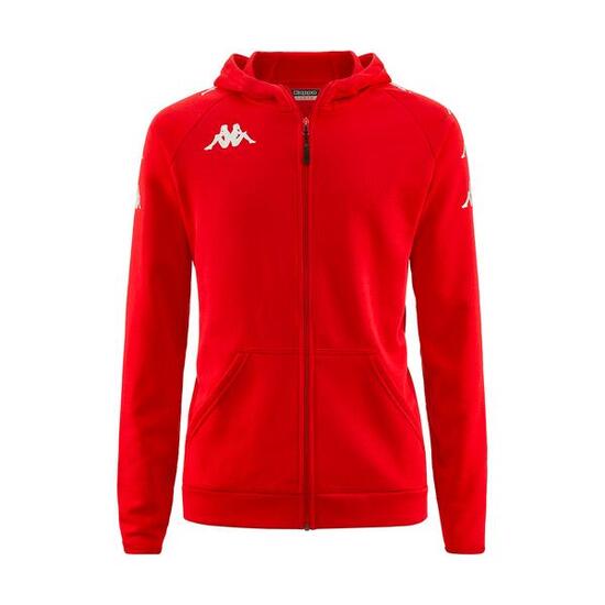 Veste à capuche manches longues garçon Divieto rouge