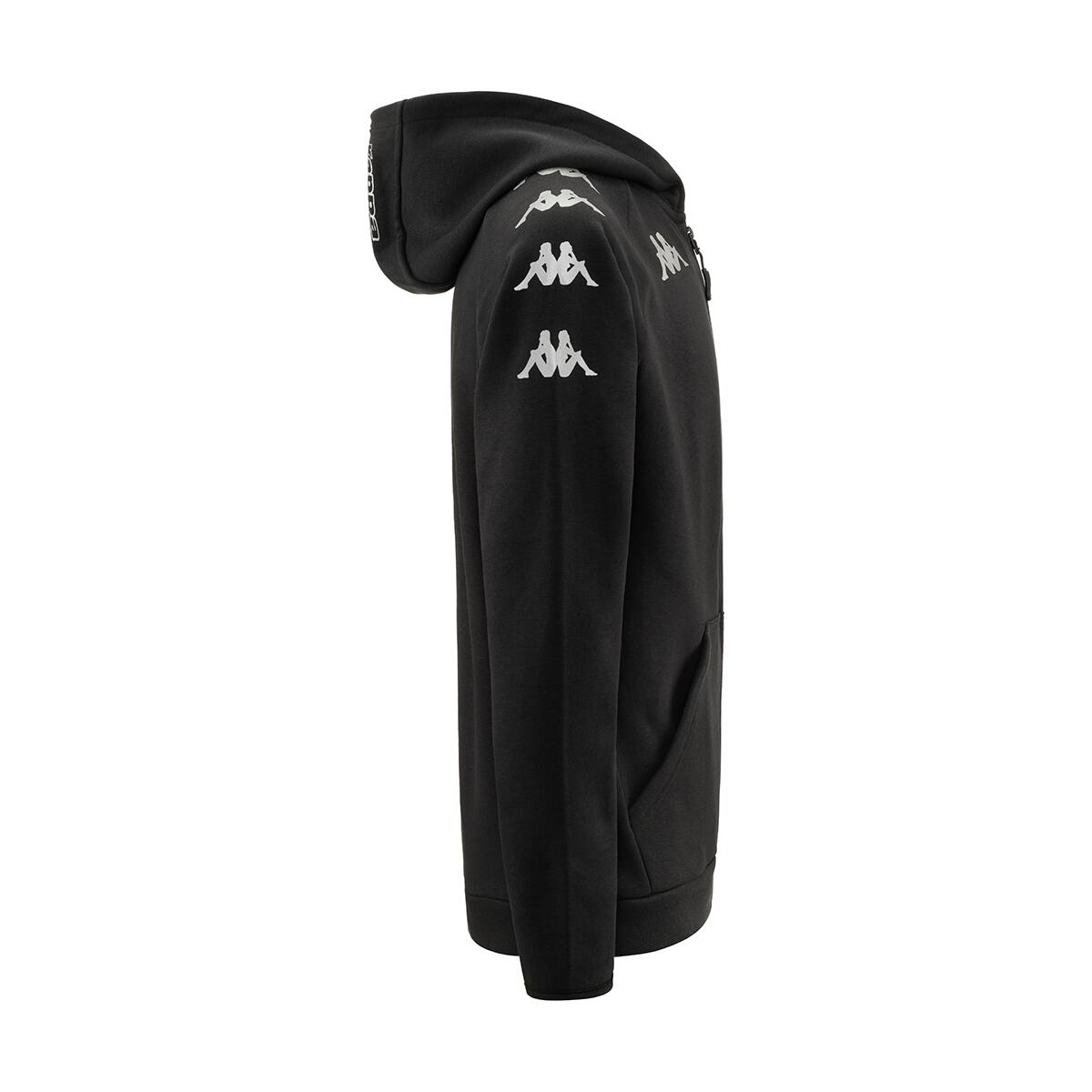 Veste à capuche manches longues homme Divieto noir 2/4