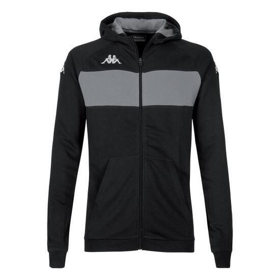 Veste à capuche manches longues homme Dacciozi noir