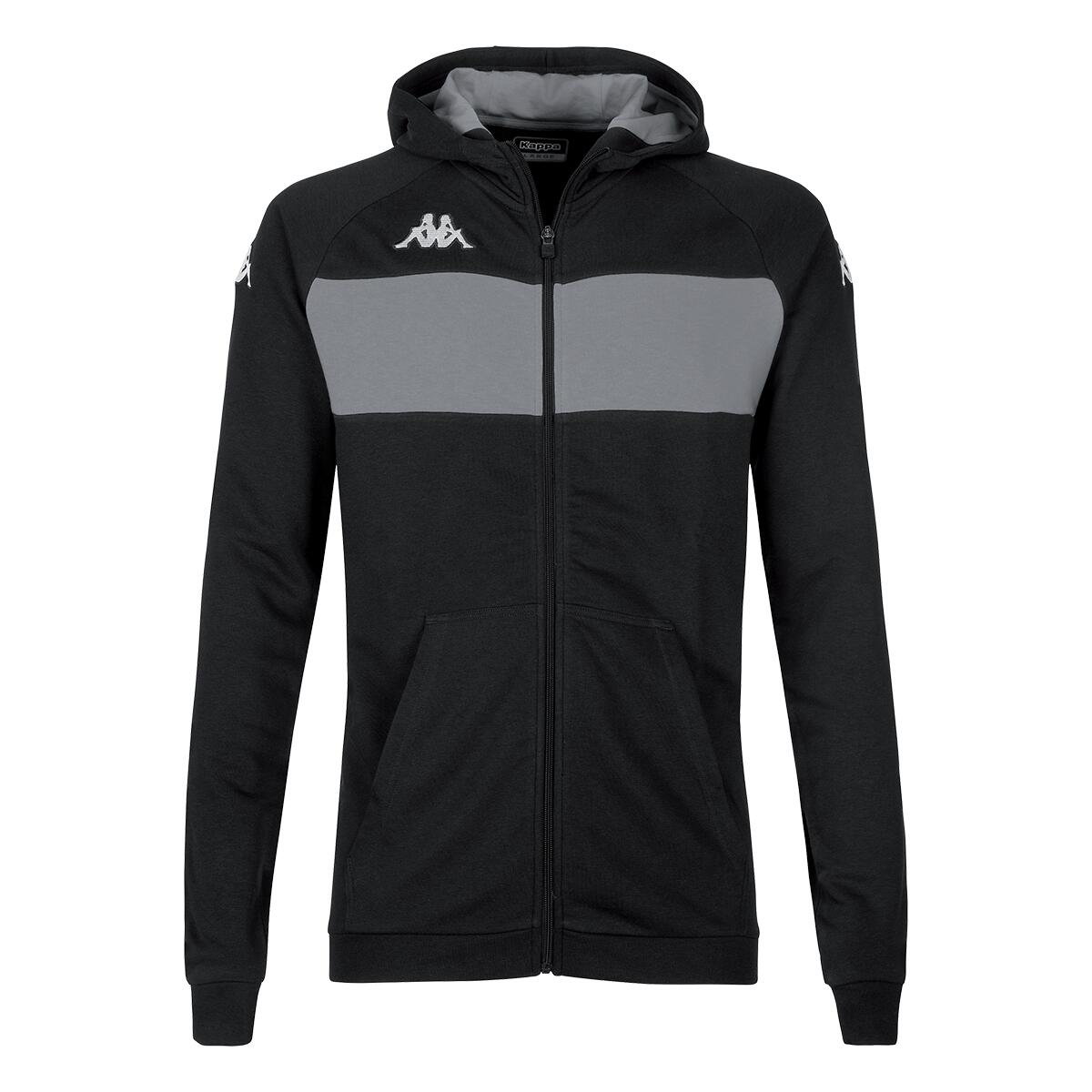 Kappa - Veste À Capuche Manches Longues Homme Dacciozi Noir - Sweat-shirt - Gris|noir - 42 M/l - Decathlon