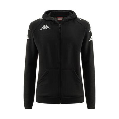 felpa con cerniera da bambino in cotone blu da calcio