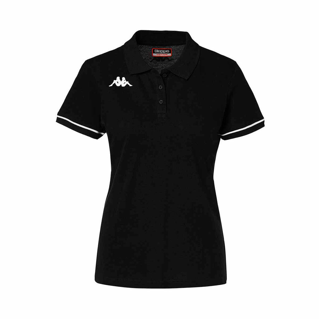 Kappa Women's Barla Black Polo Shirt
