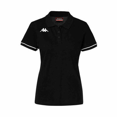 Polo Donna Nera Kappa Barla