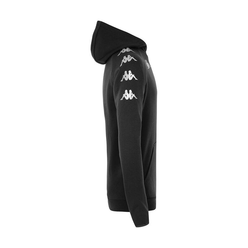 Veste à capuche manches longues homme Divieto noir