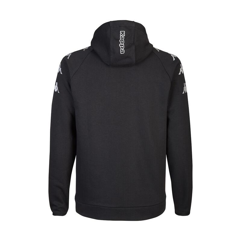 Veste à capuche manches longues homme Divieto noir