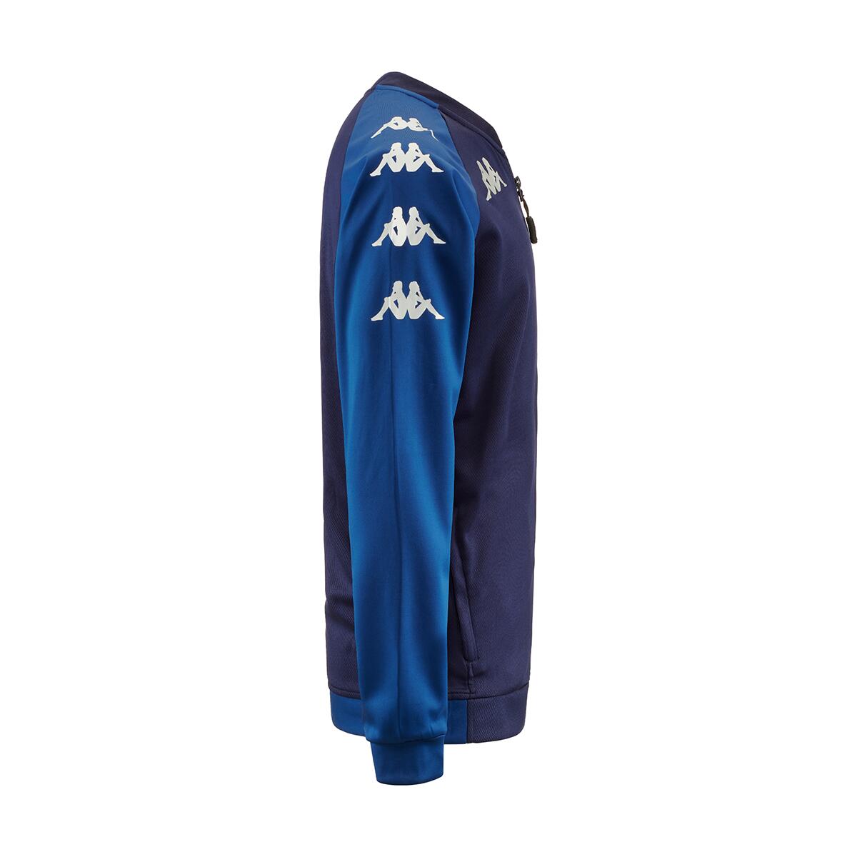Felpa con zip da bambino in poliestere blu da calcio 2/7