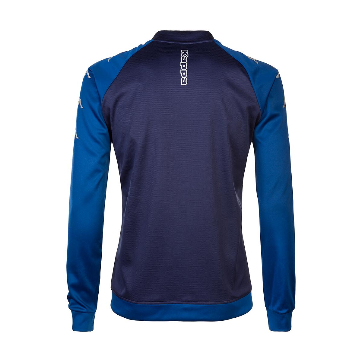 Felpa con zip da bambino in poliestere blu da calcio 4/7