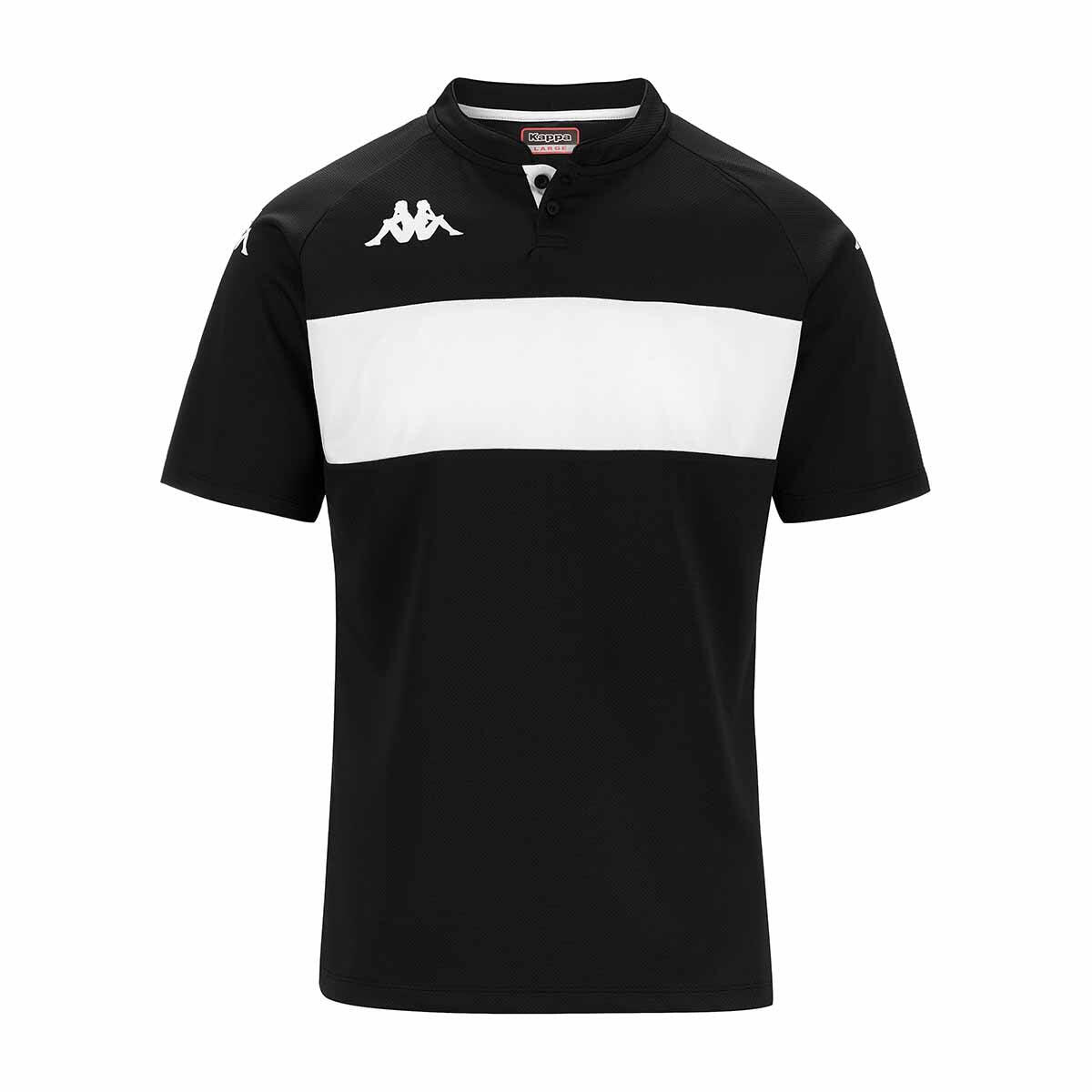 Kappa Polo Dalto Preto Branco da Decathlon