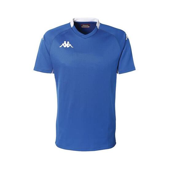 Maillot rugby manches courtes homme Bemi bleu