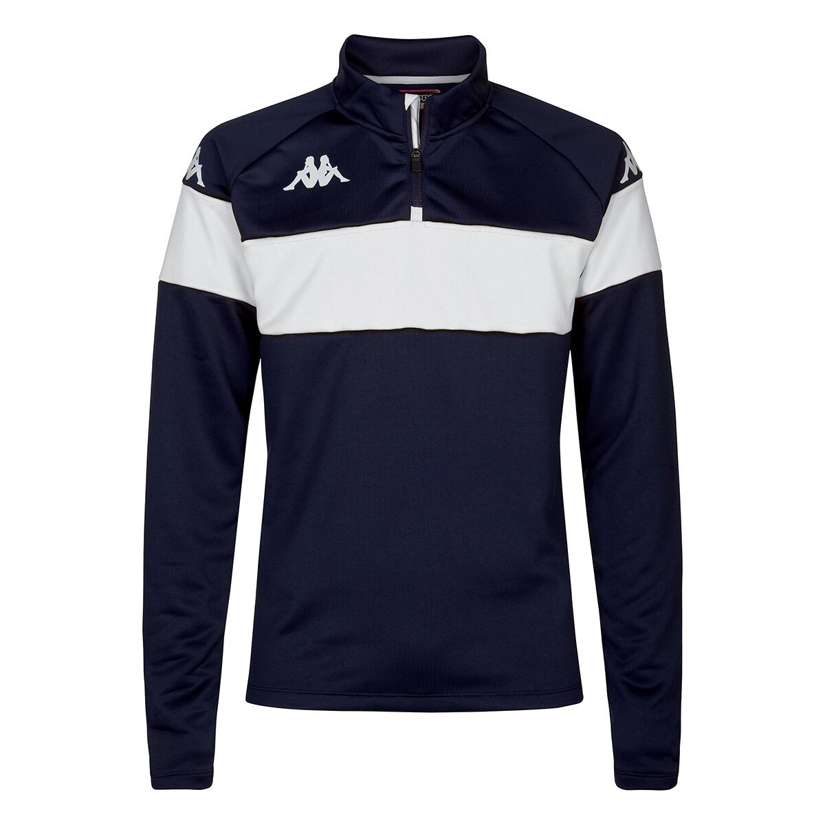 Kappa - Sweatshirt Manches Longues Homme Dovare Bleu - Sweat-shirt - Blanc|bleu|multicolore - 40 M - Decathlon