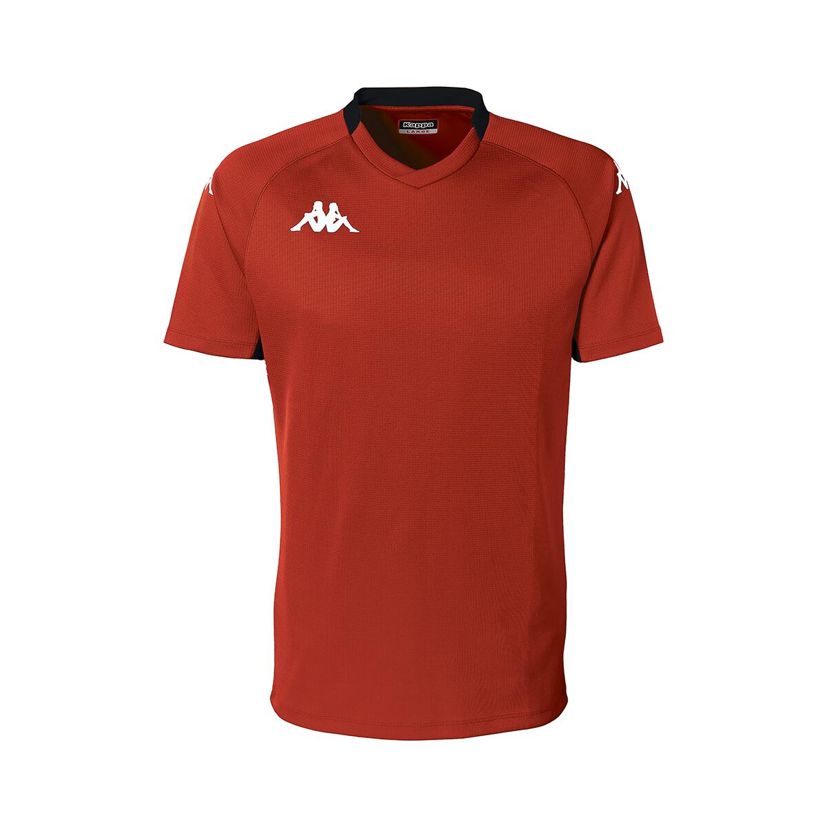 Kappa - Maillot Rugby Homme Bemi Rouge - Maillot Manches Courtes - Noir|rouge - 56 3xl - Decathlon