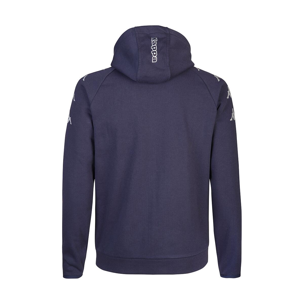 Felpa con zip da bambino in cotone blu da calcio 4/5