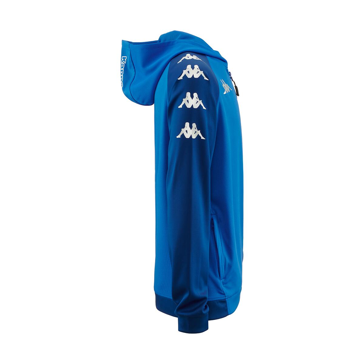 Felpa con zip da bambino in poliestere blu da calcio 2/5