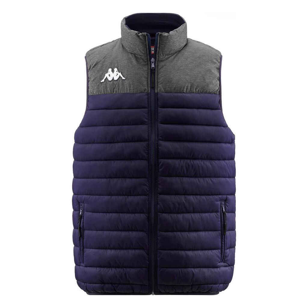Men's Kappa Dattilo Sleeveless Puffer Gilet Navy/Grey