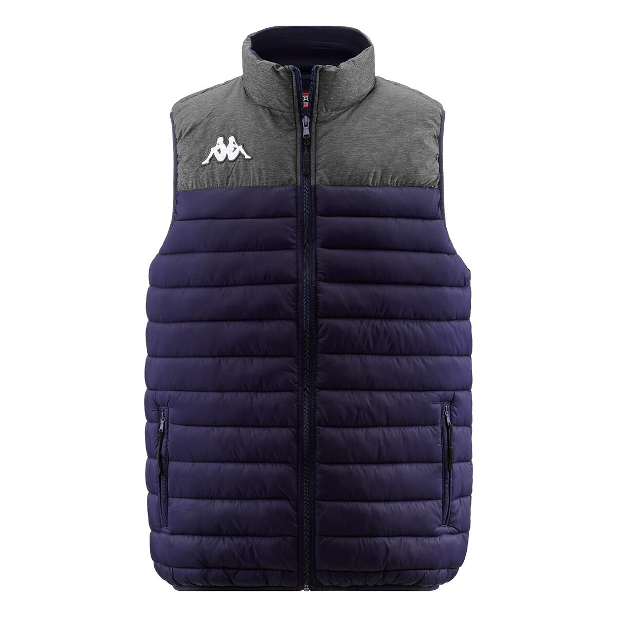 Kappa - Doudoune Multisports Déperlant Homme Dattilo Bleu - Doudoune Duvet - Bleu|gris - 48 Xl - Decathlon