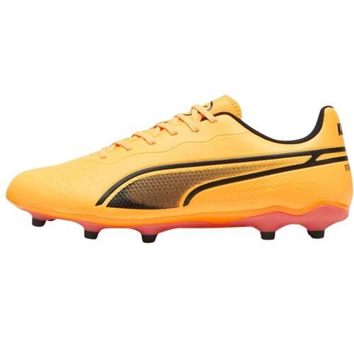 Mens King Match Firm Ground Football Boots (Orange)