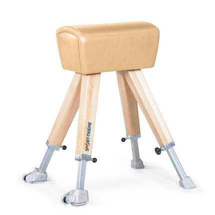 Turnbock Classic mit Holzbeinen Höhenverstellung: 90–130 cm Turnen