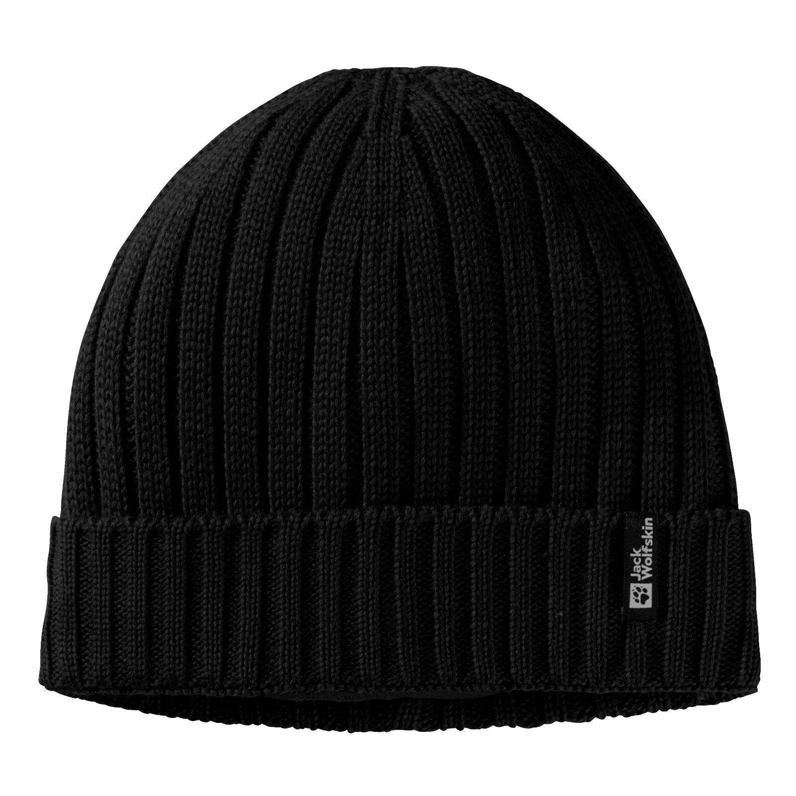 JACK WOLFSKIN Mütze winddicht atmungsaktiv Unisex - Rib Knit Beanie